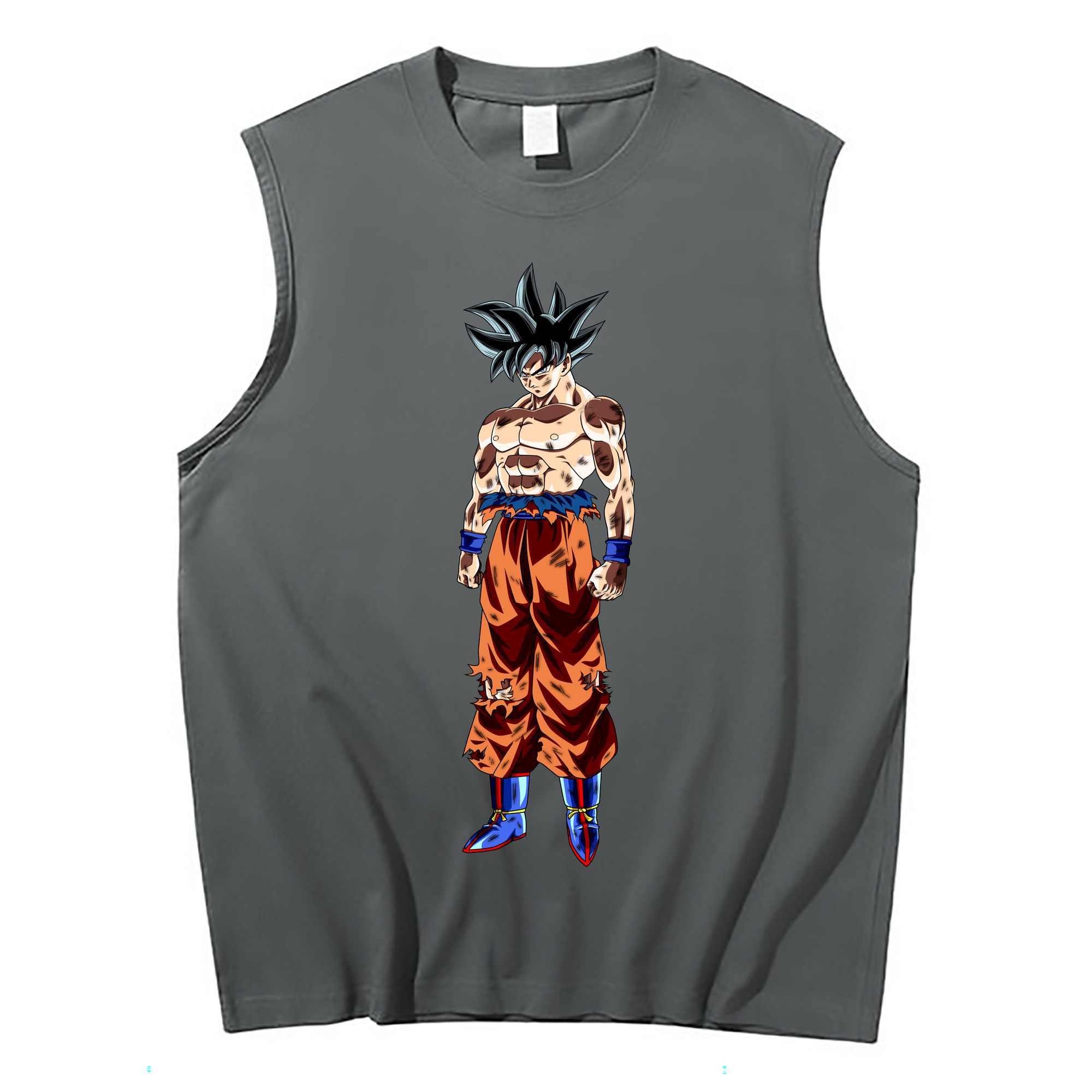 （画像用） ドラゴンボール 孫悟空（そん ごくう）Son Goku カカロット DRAGON BALL Kakarotto コットン100％タンクトップ（フロントプリント）